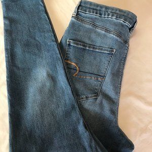 American Eagle Jeans Women's Curvy Highest Rise Jeggings Size 16